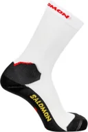 Skarpetki i podkolanówki sportowe - Skarpety Salomon Speedcross Crew White / Black - miniaturka - grafika 1
