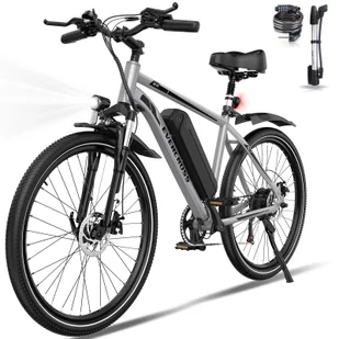 Elektryczny rower górski 26"-36V10.4Ah-Podwójne zawieszenie-MTB elektryczny-EK15 - Rowery elektryczne - miniaturka - grafika 1