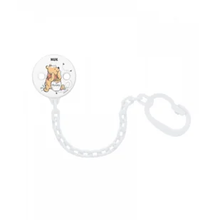 NUK NUK Łańcuszek do smoczków uspokajających DISNEY biały Kubuś Puchatek 751372A - Akcesoria do smoczków - miniaturka - grafika 2