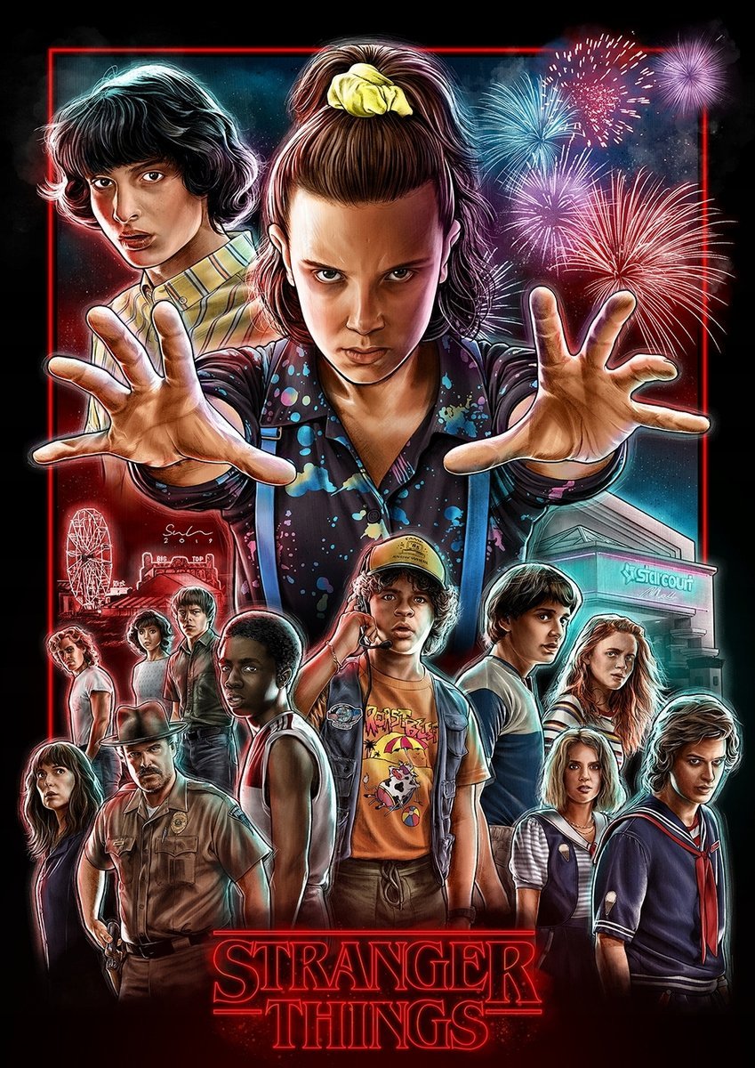 PODKŁADKA POD MYSZ Nadruk 22x18 cm Oryginalny Stranger Things 4 Prezent