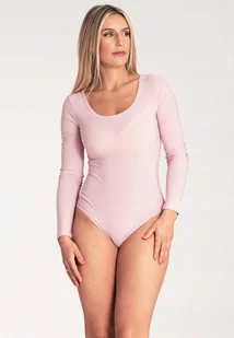 Bluzka body damskie - Eleganckie body damskie - różowe M1037 rozmiarXL - Odzież ciążowa - miniaturka - grafika 1