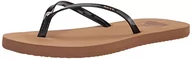 Klapki i japonki damskie - Reef Bliss Nights klapki damskie, Black Patent Tan, 35 EU - miniaturka - grafika 1
