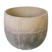 Donice - Modern osłonka cementowa, brązowo grafitowa, mniejsza - miniaturka - grafika 1