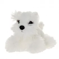 Maskotka Pies siedzący biały 13cm 13853 Beppe - Maskotki i pluszaki - miniaturka - grafika 1