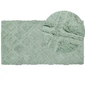 Dywany - Dywan bawełniany 80 x 150 cm zielony HATAY - miniaturka - grafika 1