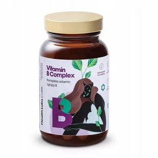 Health Labs Care Sp. z o.o. HEALTH LABS Vitamin B Complex Kompleks Witamin Z Grupy B Dba O Układ Nerwowy- 60 Kapsułek - Witaminy i minerały - miniaturka - grafika 1