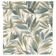 Tapety - Tapeta Liście zielono-niebieskie winylowa na flizelinie - miniaturka - grafika 1