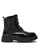 Buty dla dziewczynek - Pepe Jeans Trapery Lilli Studs G PGS50202 Czarny - miniaturka - grafika 1