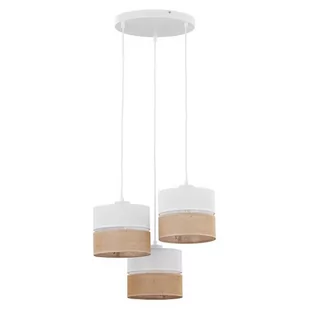 TK Lighting Lampa wisząca nowoczesna LINOBIANCO 3pł. juta Wysyłka za 0 zł 6575 - Lampy sufitowe - miniaturka - grafika 1