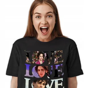 KOSZULKA CZARNY STYLOWA MODNA Z AKTOREM TIMOTHEE CHALAMET ROZMIAR - M WZORY - Koszulki męskie KOSZULKA CZARNY STYLOWA MODNA Z AKTOREM TIMOTHEE CHALAMET ROZMIAR - M WZORY - Koszulki męskie - miniaturka - grafika 1