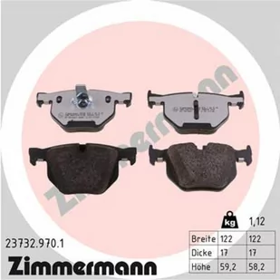 Klocki hamulcowe - komplet ZIMMERMANN 23732.970.1 - Klocki hamulcowe - miniaturka - grafika 1
