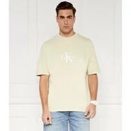 Koszulki męskie - CALVIN KLEIN JEANS T-shirt ARCHIVAL MONOLOGO | Regular Fit - miniaturka - grafika 1