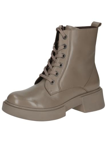CAPRICE Damskie sztyblety Lace Boot Flat 9-25101-43, Taupe Nappa, 40 EU