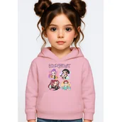 Bluzy dla dziewczynek - BLUZA DZIECIĘCA K-POPOWE ŁOWCZYNIE DEMONÓW HUNTRIX 146-152 Z KAPTUREM - miniaturka - grafika 1