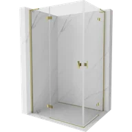 Kabiny prysznicowe - Mexen Mist-H L Duo kabina prysznicowa uchylna 110 x 85 cm, transparent, złota - 8A5L-110L-085P-50-00 - miniaturka - grafika 1