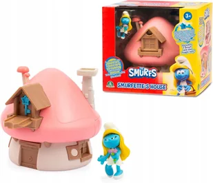 Smerfy Domek Smerfetki z Akcesoriami i Figurką Różowy Licencjonowany - Figurki dla dzieci - miniaturka - grafika 1