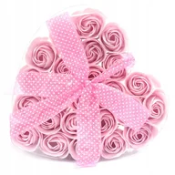 Sztuczne kwiaty - FLOWER BOX kwiaty mydlane PACHNĄCE serce prezent - miniaturka - grafika 1
