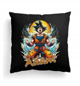 Poduszki dekoracyjne - CZARNA Poduszka Z IMIENIEM Na Wielkanoc ANIME NARUTO GOKU POSTAĆ KOMIKS #2 - miniaturka - grafika 1