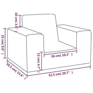 Lumarko Sofa dziecięca, kremowa, miękki plusz - Sofy i kanapy - miniaturka - grafika 8