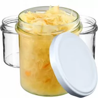 Pojemniki kuchenne - Szklane słoiki Avila 350ml 20szt. 82mm + wieczka białe - miniaturka - grafika 1