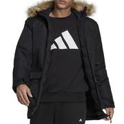 Kurtki i kamizelki sportowe męskie - Kurtka adidas Utilitas Hooded Parka GT1699 - czarna - Adidas - miniaturka - grafika 1