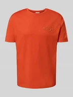 Koszulki męskie - T-shirt o kroju regular fit z wyhaftowanym logo i okrągłym dekoltem - miniaturka - grafika 1