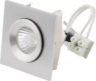 Lampy sufitowe - Maxlight Lampa sufitowa OPRAWA podtynkowa PLAFON halogenowy SHOWER H0004 kwadratowa halogen Aluminium szotkowane - miniaturka - grafika 1