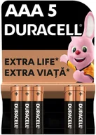 Baterie i akcesoria - BATTERIES DURACELL AAA 5 PCE - miniaturka - grafika 1