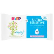 Chusteczki nawilżane - Hipp Babysanft Ultra-Sensitive Chusteczki nawilżane 99% wody, od 1. dnia życia 52 szt. - miniaturka - grafika 1