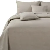 Narzuty - Beżowa Narzuta Pikowana na Łóżko 140x200 TRIO - miniaturka - grafika 1