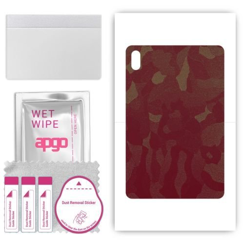 folia naklejka skórka strukturalna na TYŁ do Huawei MatePad Air - Moro Camo Bordowy - apgo SKINS
