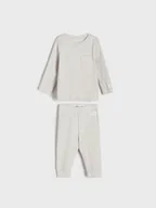 Dresy i komplety dla chłopców - Sinsay - Komplet dresowy - szary - miniaturka - grafika 1