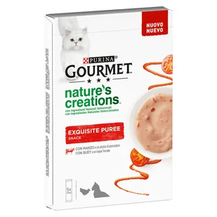 Gourmet Gourmet Nature's Creations Snack, 5 x 10 g - Wołowina i pomidory - Przysmaki dla kotów - miniaturka - grafika 2
