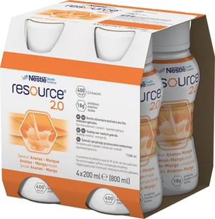 NESTLE Resource 2.0 4x200 ml smak ananas - mango - Żywienie medyczne - miniaturka - grafika 4