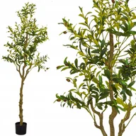 Sztuczne kwiaty - DRZEWO OLIWNE sztuczne drzewko OLIWKA oliwkowe OZDOBNE w doniczce - miniaturka - grafika 1