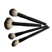 Pędzle do makijażu - HISKIN SET Mahoń Zestaw Pędzli Do Makijażu 4szt. - miniaturka - grafika 1