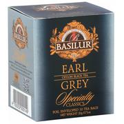 Herbata - BASILUR Earl Grey- Czarna herbata cejlońska z olejkiem bergamotowym, w saszetkach, 10x2 g - miniaturka - grafika 1