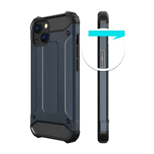 Hybrid Armor etui iPhone 14 pancerny hybrydowy pokrowiec niebieskie - Etui i futerały do telefonów - miniaturka - grafika 4