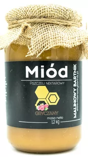 MIÓD GRYCZANY 1.2 kg - NATURALNY, DUŻY SŁÓJ - Miód - miniaturka - grafika 1