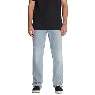 Spodenki męskie - Volcom Męskie spodnie jeansowe Solver, wytrzymałe, wyblakłe, S, Mocno zużyty, wyblakły, S - grafika 1