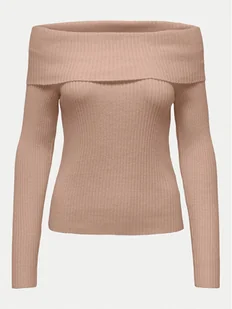 ONLY Sweter Katia 15311830 Beżowy Regular Fit - Swetry damskie - miniaturka - grafika 1