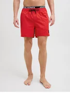 Kąpielówki męskie - Jack & Jones Szorty kąpielowe "Maui" w kolorze czerwonym - miniaturka - grafika 1
