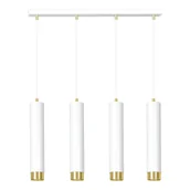 Lampy sufitowe - Emibig KIBO 4 WH/GOLD 642/4 lampa wisząca 4x30W/GU10 IP20 642/4 - miniaturka - grafika 1