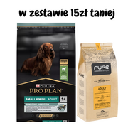 Sucha karma dla psów - PRO PLAN Sensitive Digestion Small & Mini 7kg + PURE Brave mini 2kg - miniaturka - grafika 1