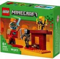 Klocki - LEGO Minecraft - Alex vs szkielety Bitwa na moście Netheru ZESTAW LEGO PREZENT CHŁOPCA DZIEWCZYNKI DZIECI - miniaturka - grafika 1