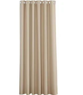 Zasłony zaciemniające kółka przelotki 213x132 cm BEŻOWE - Pony Dance-1 SZT - Zasłony - miniaturka - grafika 1