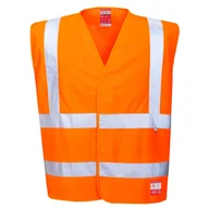 Odzież robocza - Kamizelka ostrzegawcza trudnopalna antystat L-XL - miniaturka - grafika 1