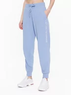 Dresy damskie - Emporio Armani Underwear Spodnie dresowe 164683 3R268 00291 Niebieski Regular Fit - miniaturka - grafika 1