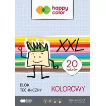 GDD Blok techniczny A3 20 arkuszy kolorowy 170g - Artykuły biurowe - miniaturka - grafika 1