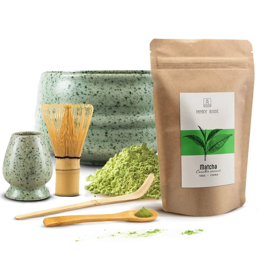 Zestaw akcesoriów do parzenia herbaty Matcha Matchawan Kusenaoshi Rokku